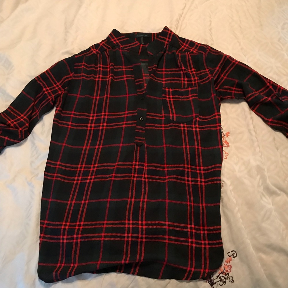 Plaid blouse