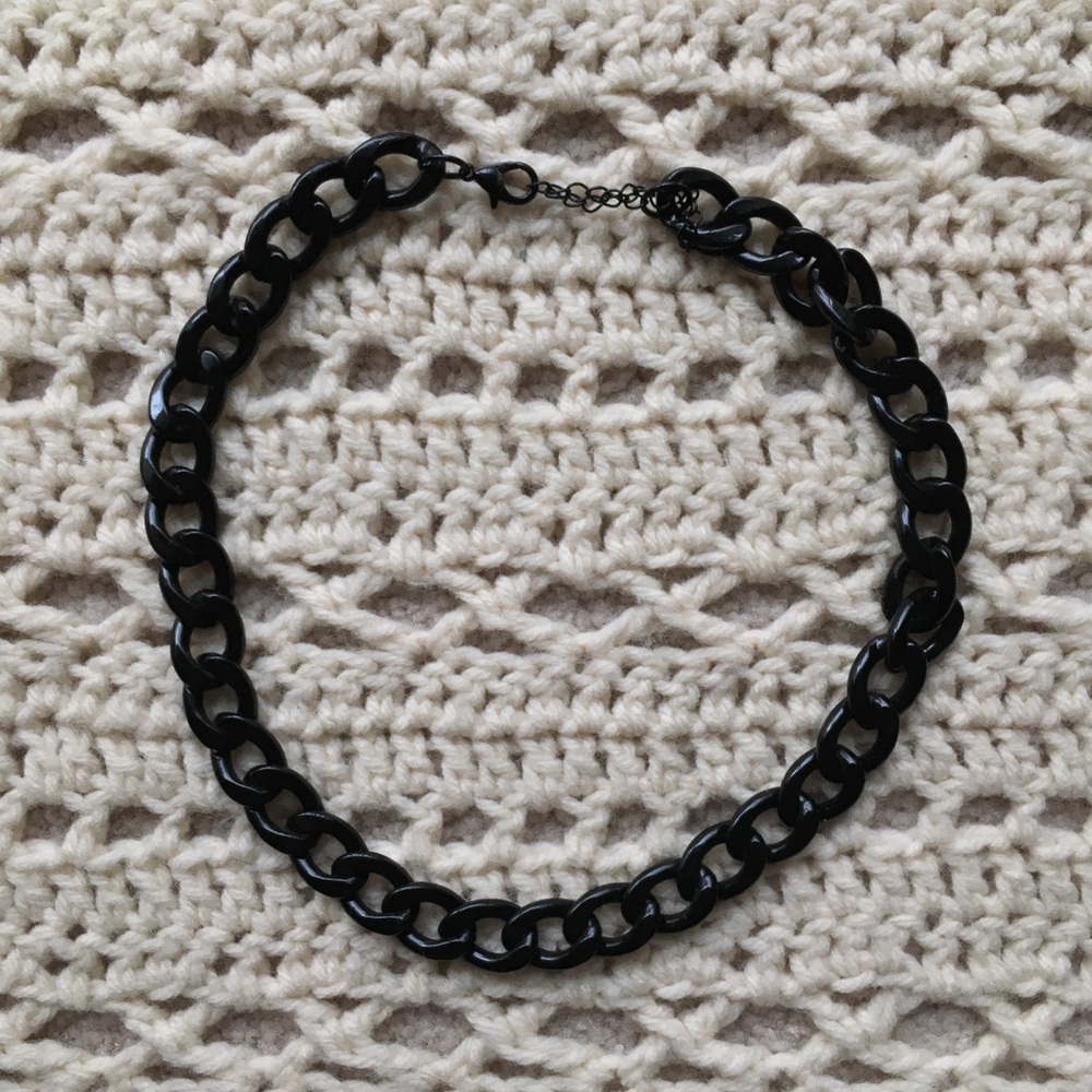 💍 Black Chained Necklace 💍