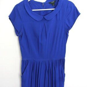 J. Crew Blue Peter Pan Collar Dress
