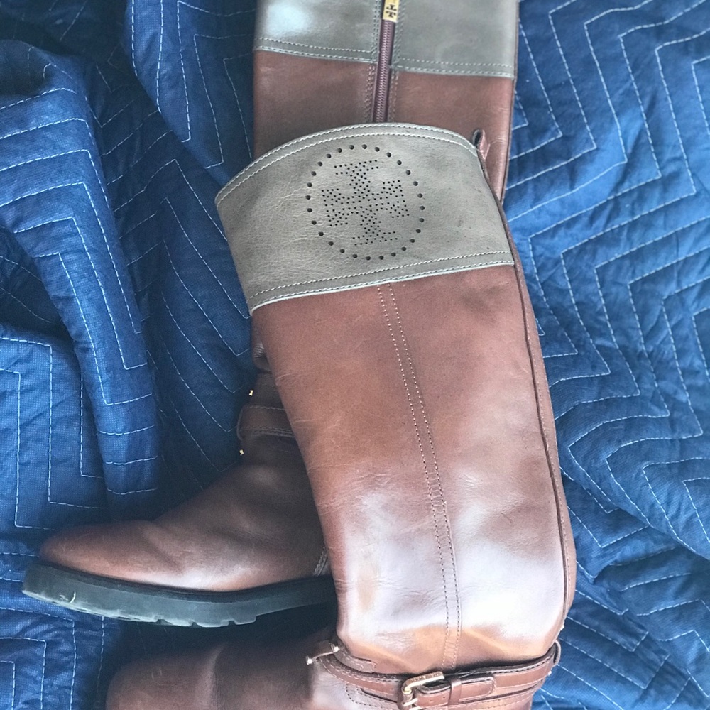 Two tone Tory Burch boots