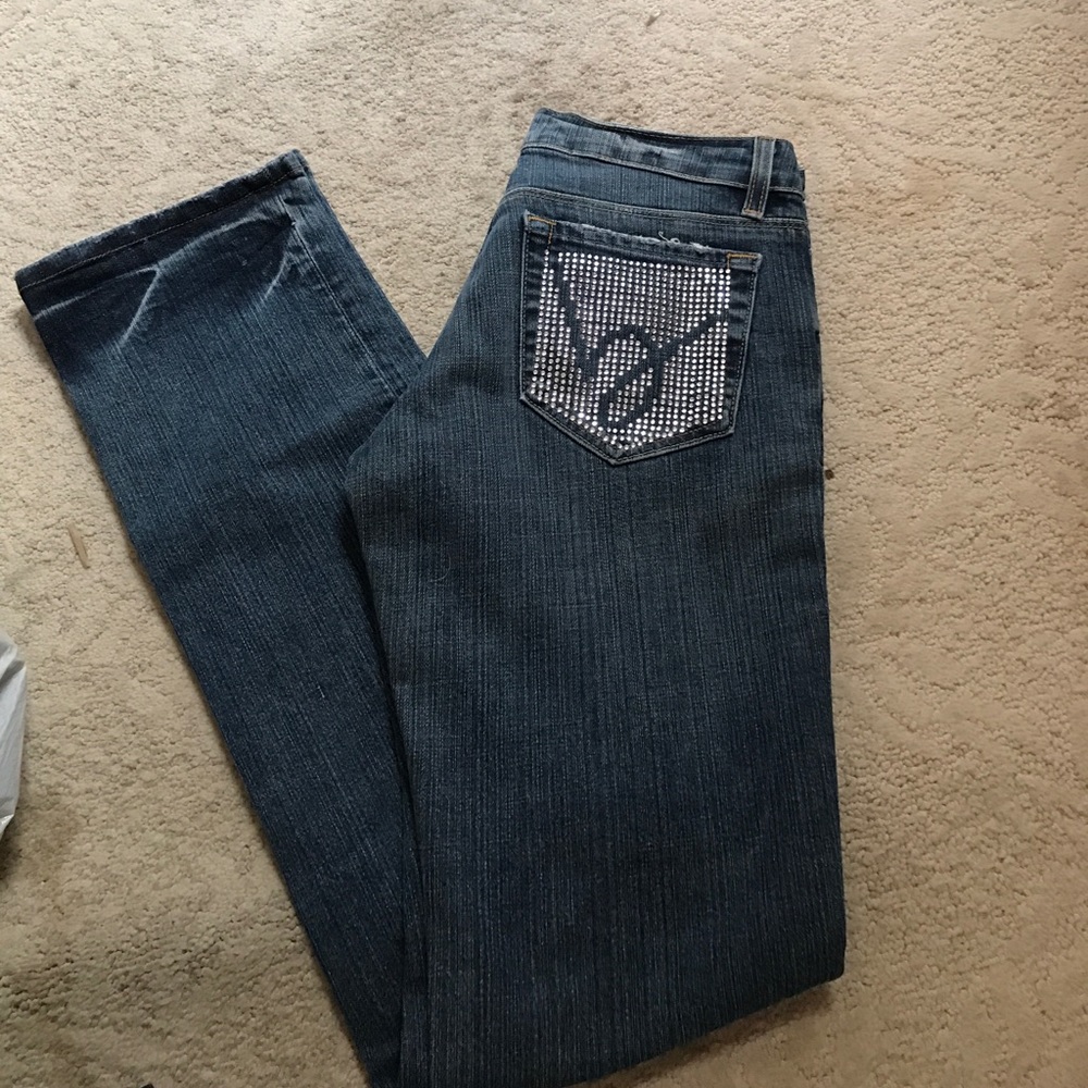 Bebe rhinestone pocket jeans 👖
