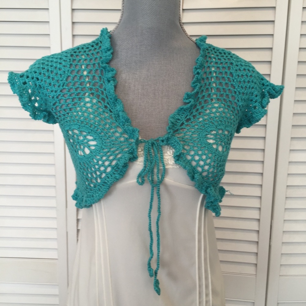 Bohemian Knit Crop Vest Top