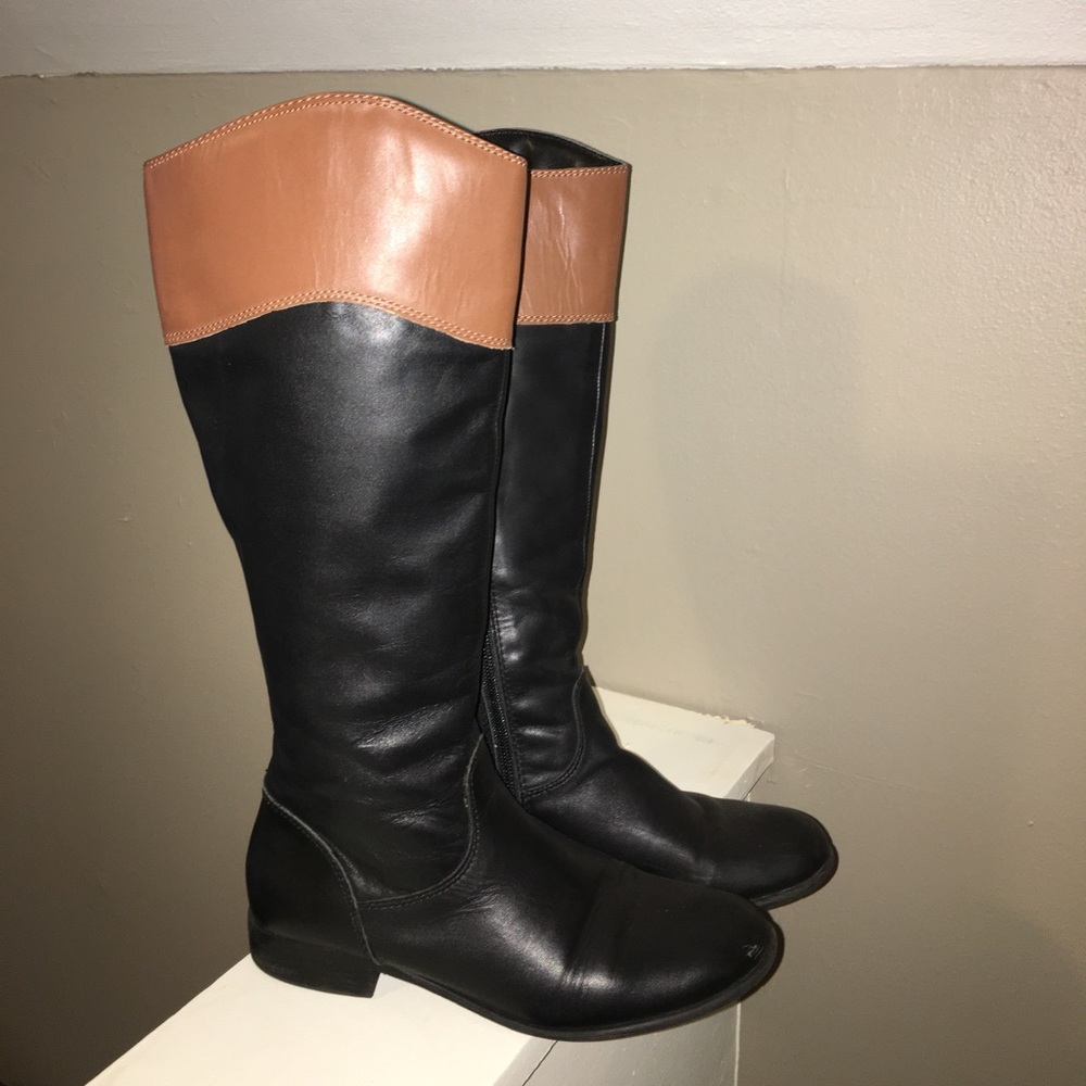 Black and Brown Boots