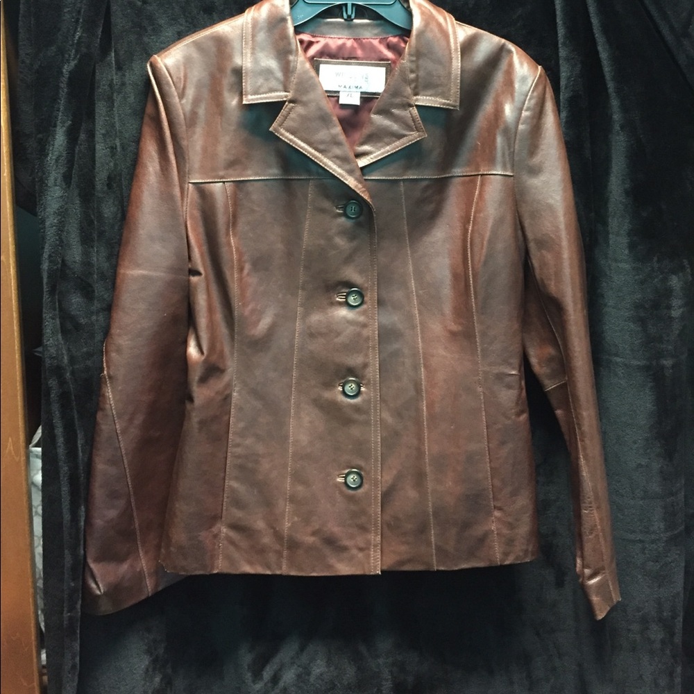 WILSONS leather Jacket coat. XL. NEW