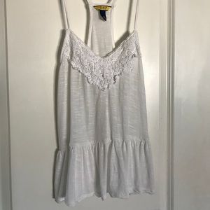 White Aeropostale Lace Tank