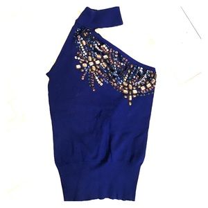 Knitted off the shoulder tank/sweater