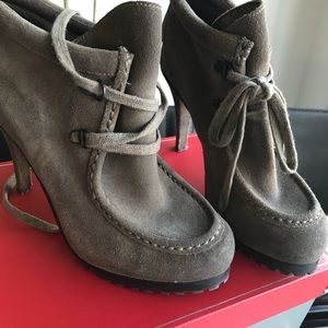 Adorable lace up booties