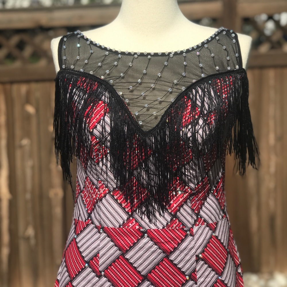 African Print Women Long Sleeveless Fitted Dress
