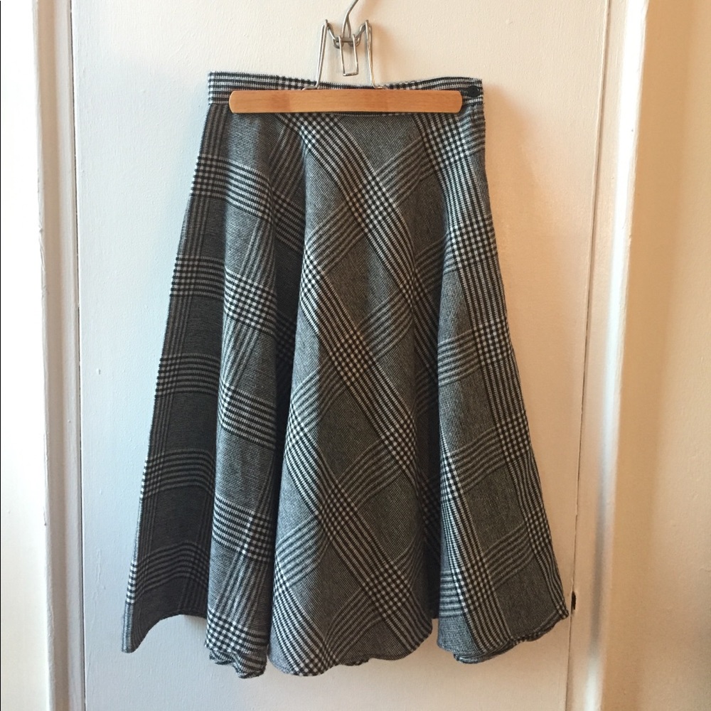 Vintage Houndstooth Circle Skirt