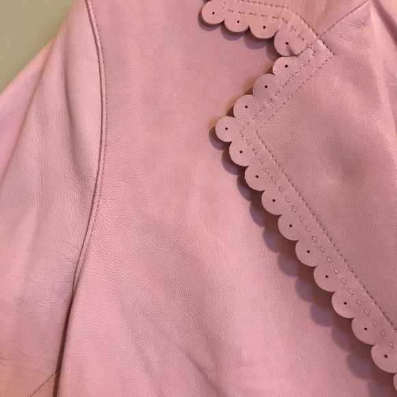 Vintage Pink Leather Jacket - Picture 2 of 3