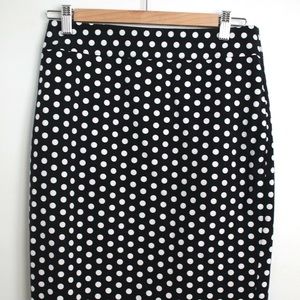 LOFT Polkadot pencil skirt