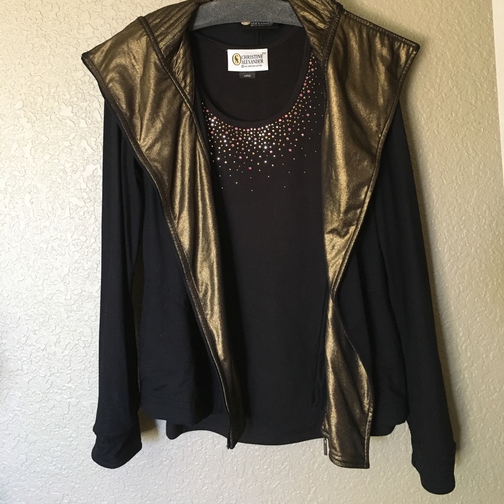 Christine Alexander sequined top and jacket