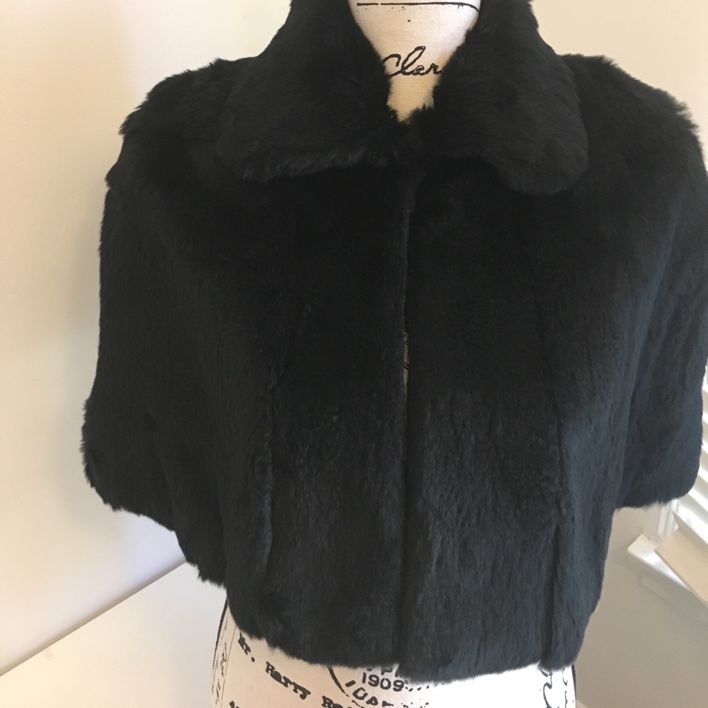 Theory rabbit fur cape