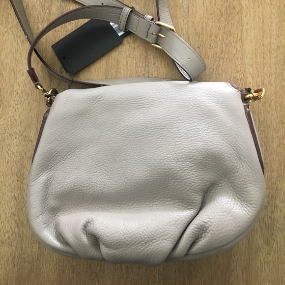 NWT Marc Jacobs Cross Body Beige Leather Purse - Picture 5 of 6