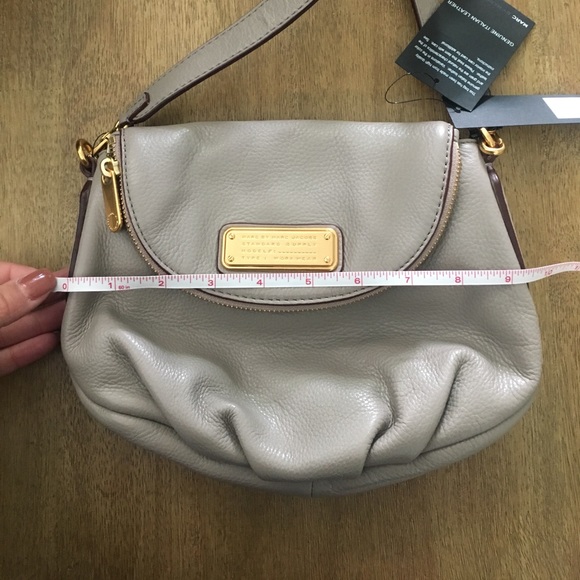 NWT Marc Jacobs Cross Body Beige Leather Purse - Picture 6 of 6