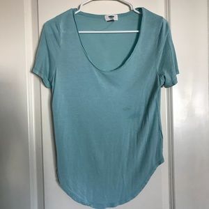 Teal Blue Cotton Tee