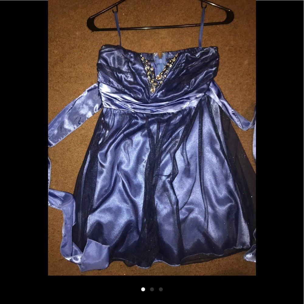 Royal blue diamond dress