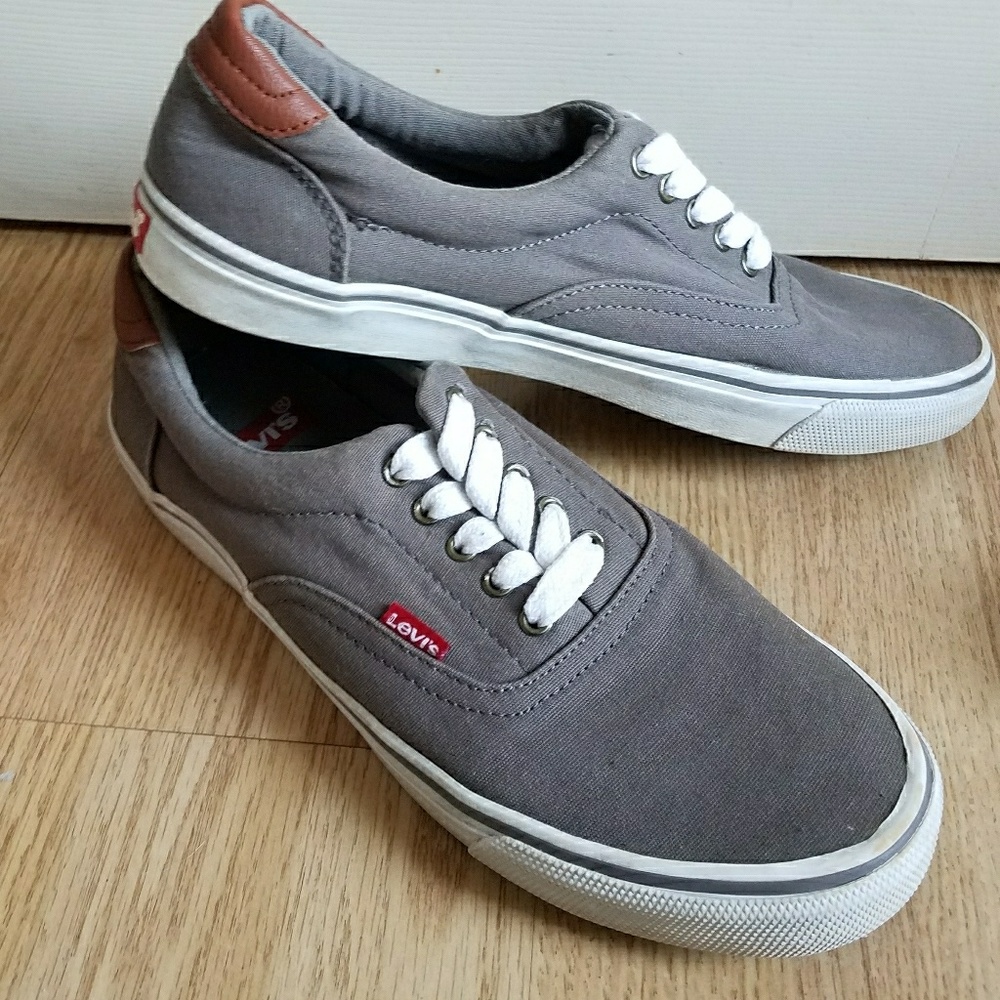 Levis grey canvas sneakers