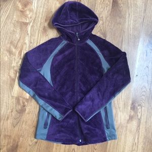 Eddie Bauer micro fleece purple jacket M