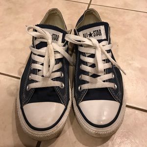 Navy low converse all stars