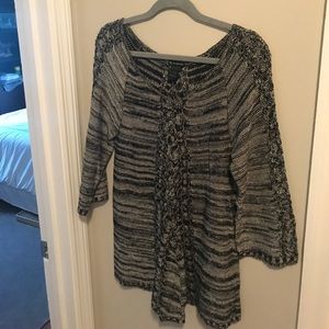 Classic, simple, black and white sweater