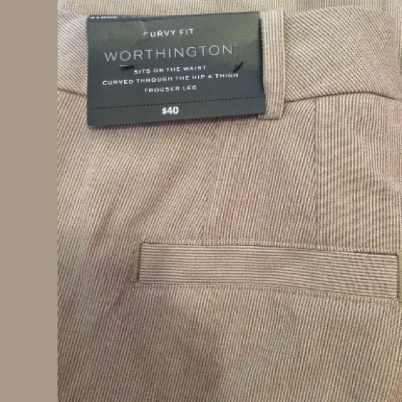 NWT WORTHINGTON TROUSER CURVY STRIPED DRESS PANTS - Picture 5 of 5