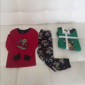 4 piece fleece pajama set