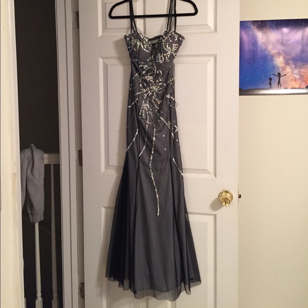 Black/gray dress with sparkly detail