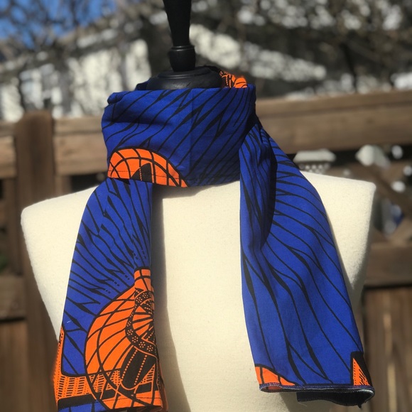 African Print Women's All Purpose Scarf - Picture 4 of 7