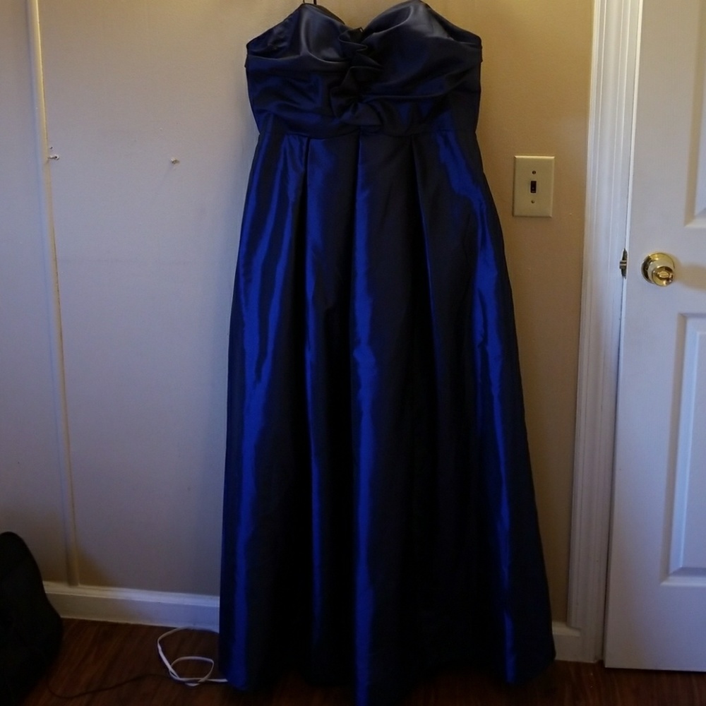 navy blue chrome dress