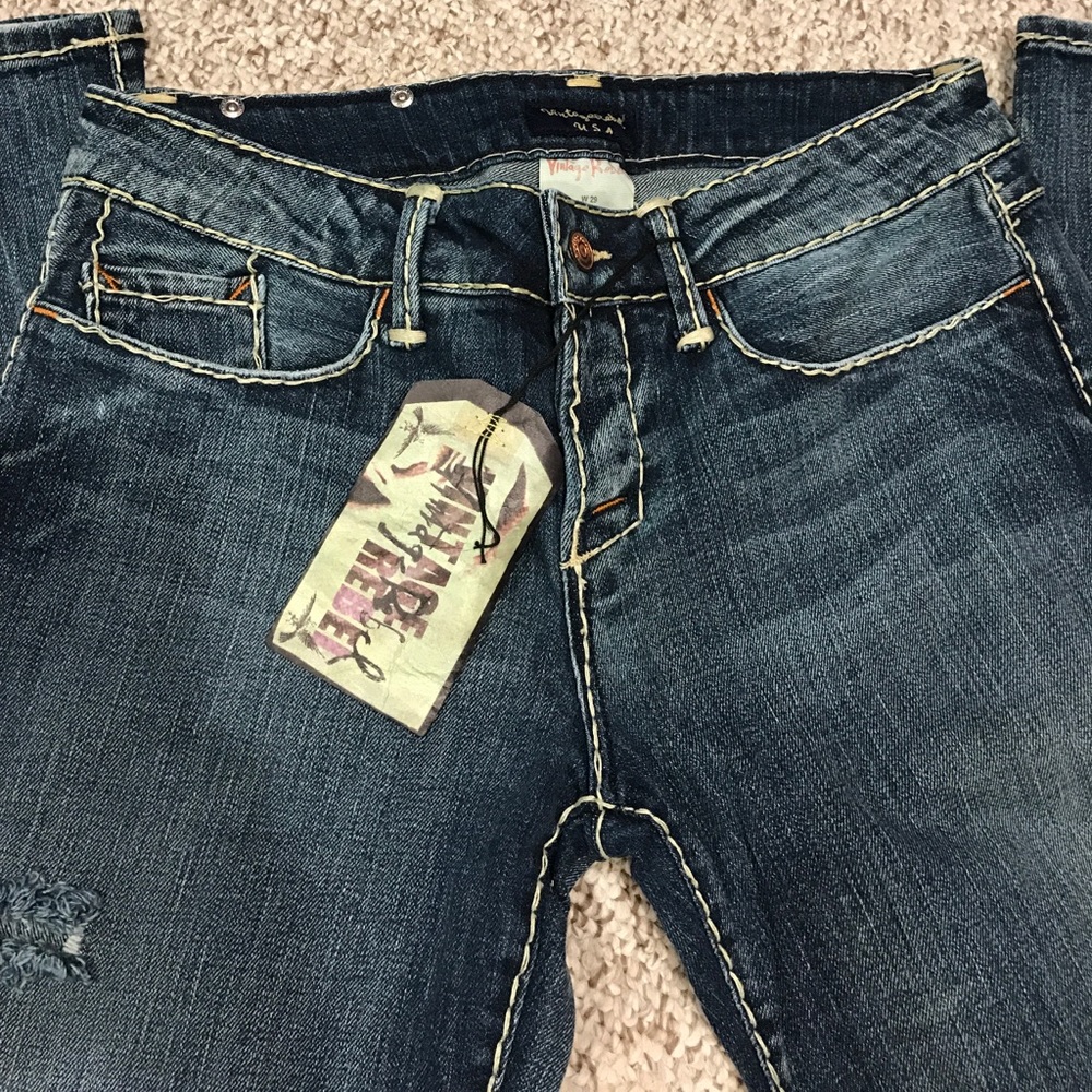 New Unused Vintage Rebel Jeans with Stitch Details