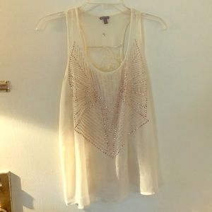 SALE 🌶 Cream and rose gold top