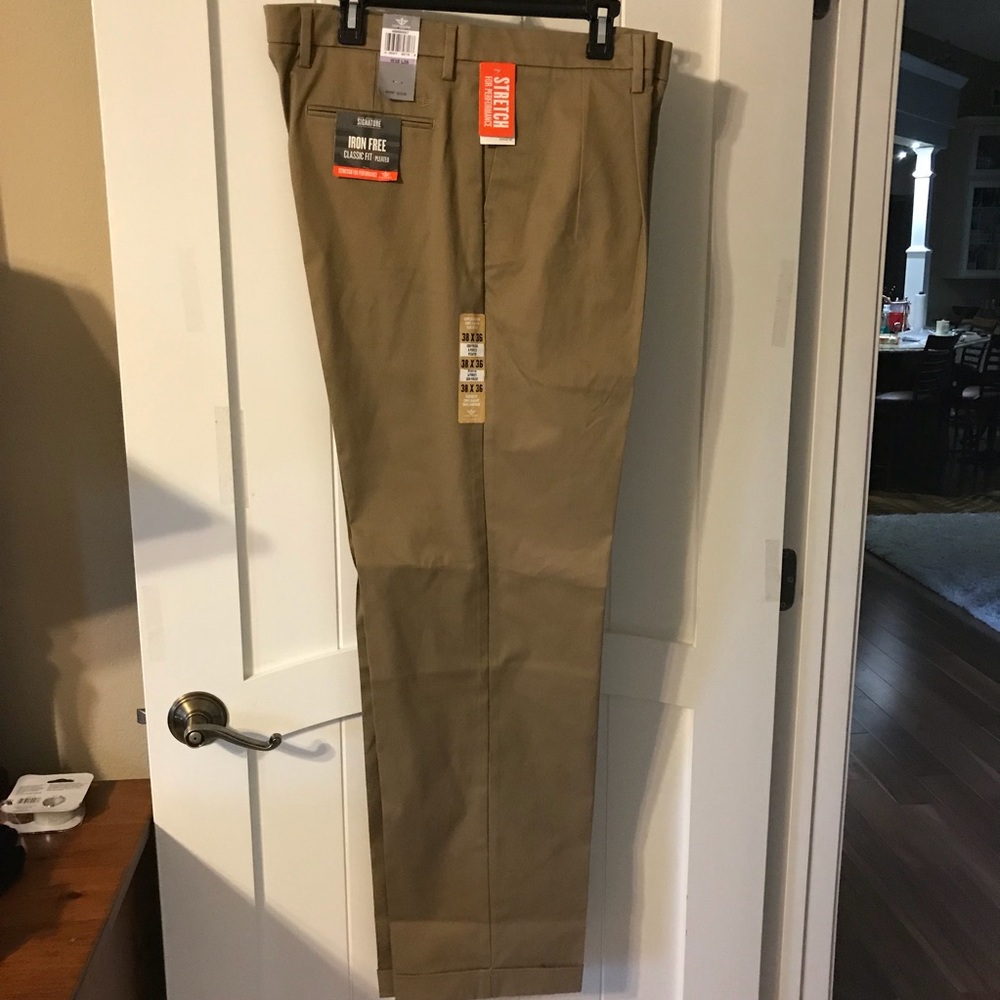 Dockers Signature Collection Pleated Pants 38W 36L Tall