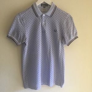 Fred Perry small blue and red polo shirt