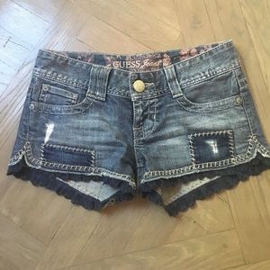 Denim shorts