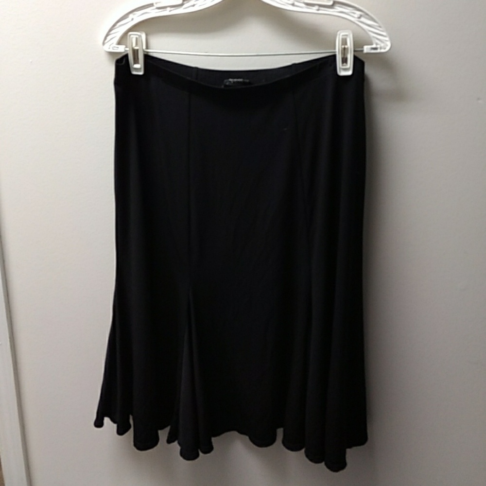 Black gored skirt