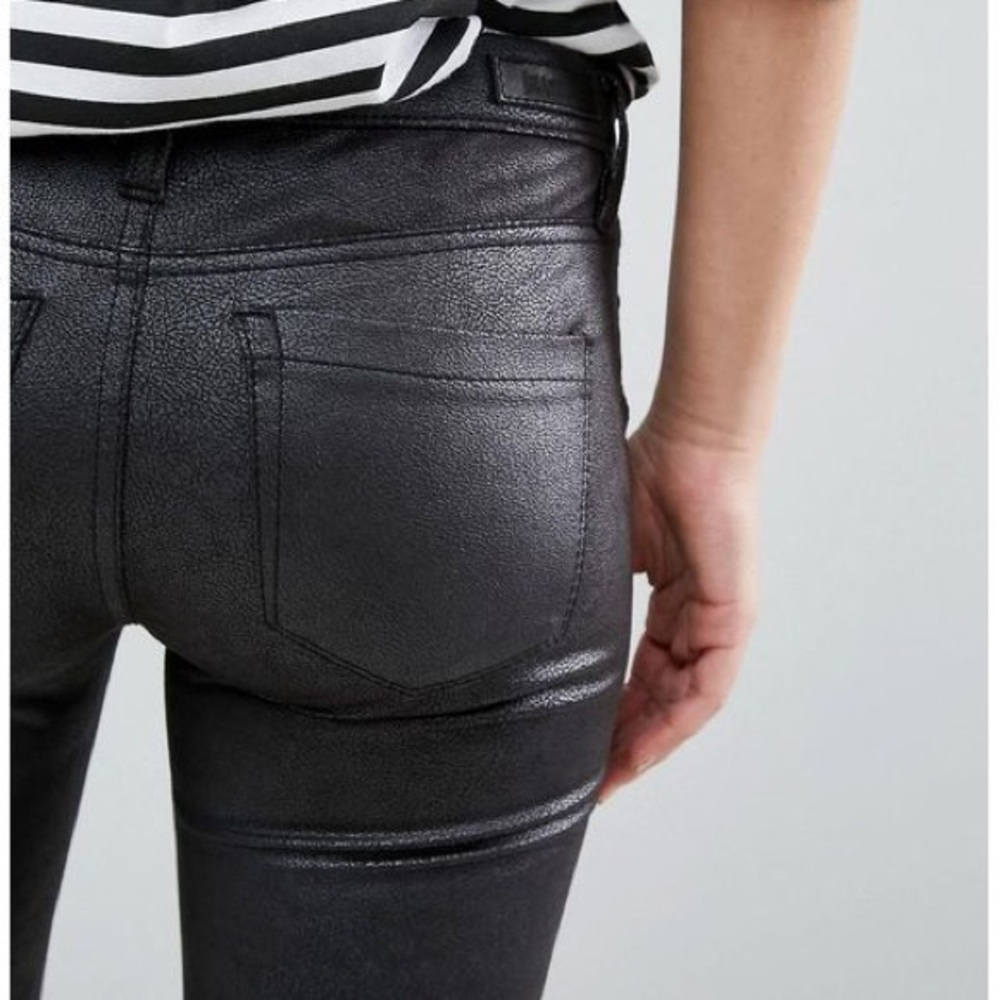 Faux Leather Look Blank NYC Moleskin Pants NWT