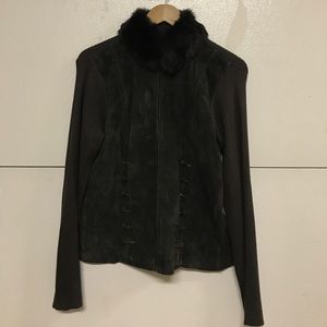 Escapade suede:fur sweater