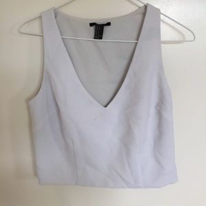 Deep V Crop Top