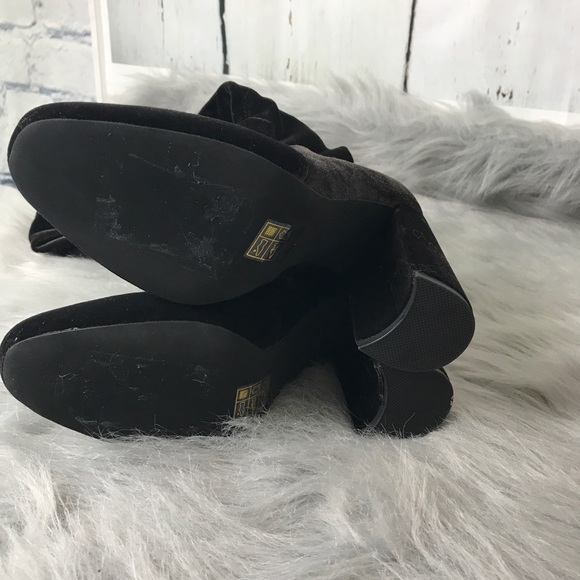 Jeffery Campbell Boots Cienega Velvet OTK Boots - Picture 5 of 8