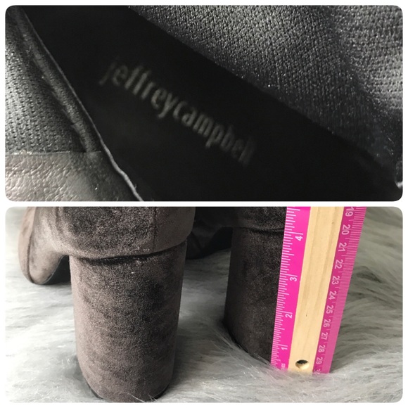 Jeffery Campbell Boots Cienega Velvet OTK Boots - Picture 7 of 8