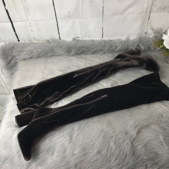 Jeffery Campbell Boots Cienega Velvet OTK Boots - Picture 8 of 8