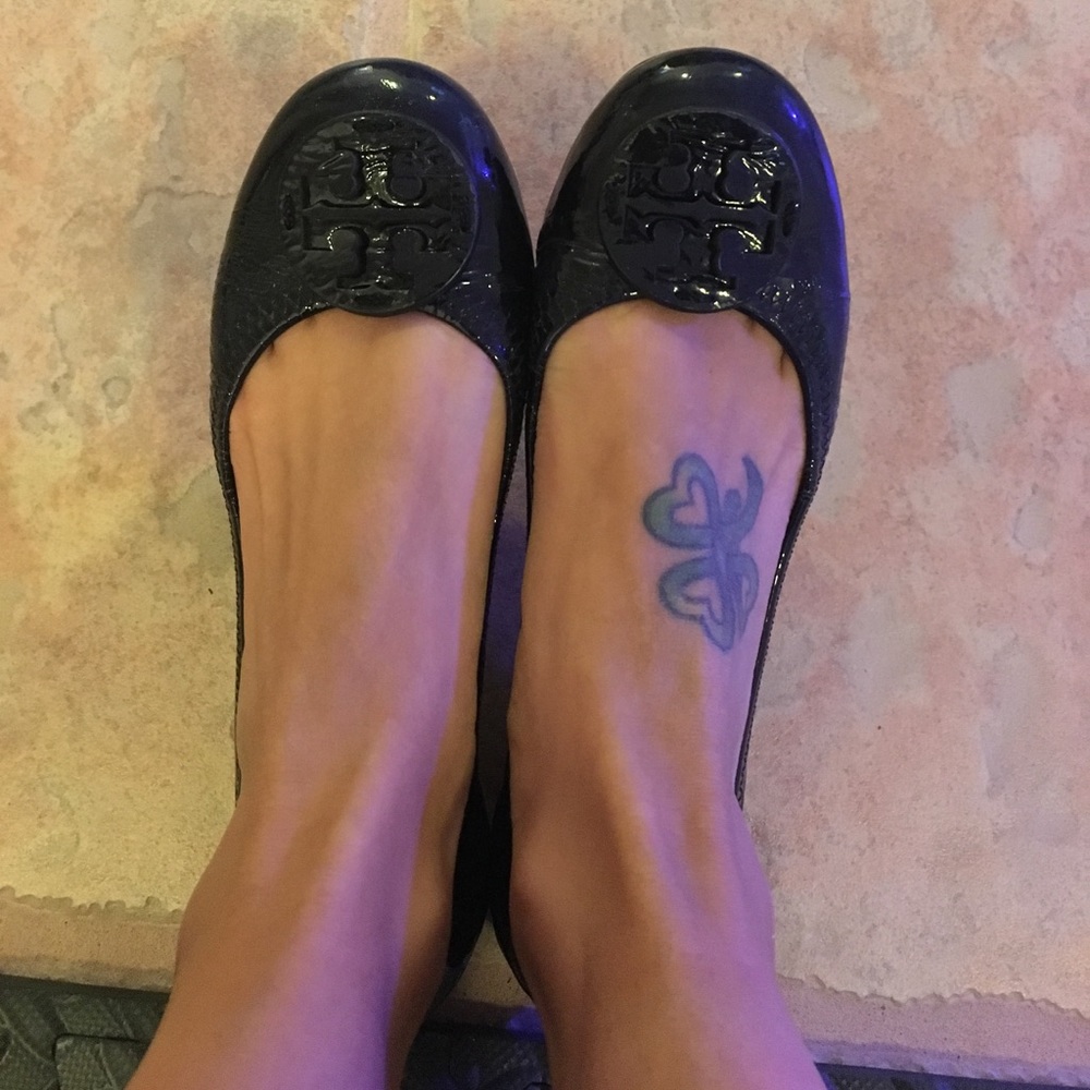 Tory Burch Navy Flats