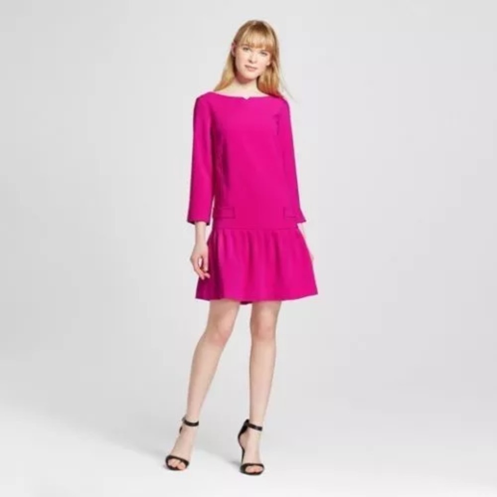 Victoria Beckham Fuscia dress