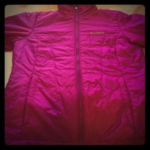 Large Bright Pink/Purple Thermal Columbia Jacket