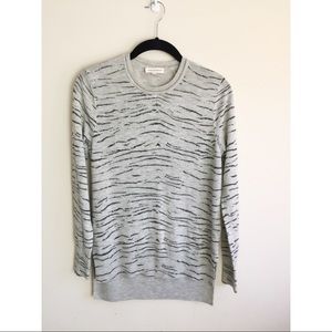 Rebecca Taylor Tiger Print Pullover Hi Lo Size S