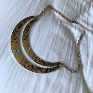 Faux Gold Aztec Necklace