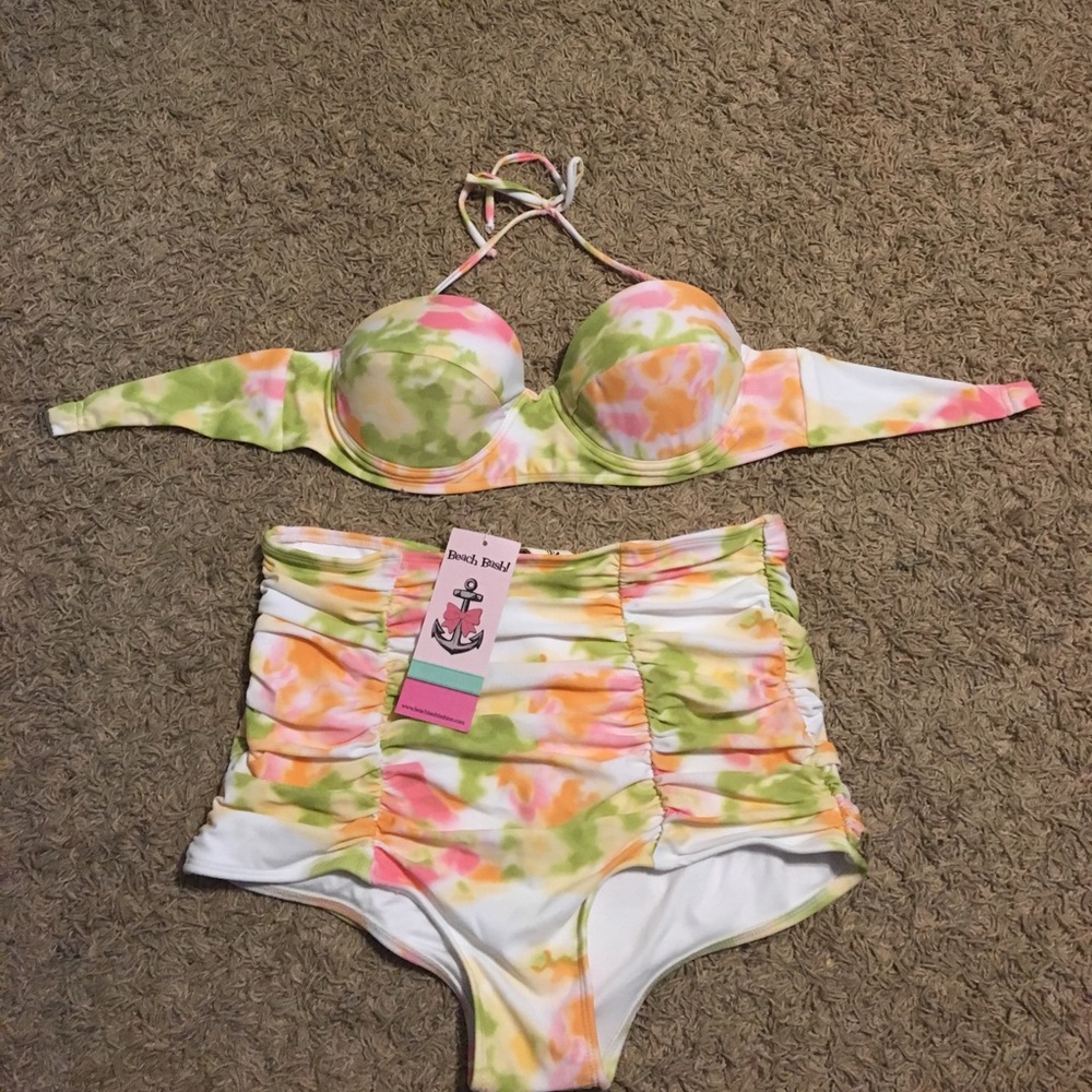 Beach Bash High Waisted Swimsuit