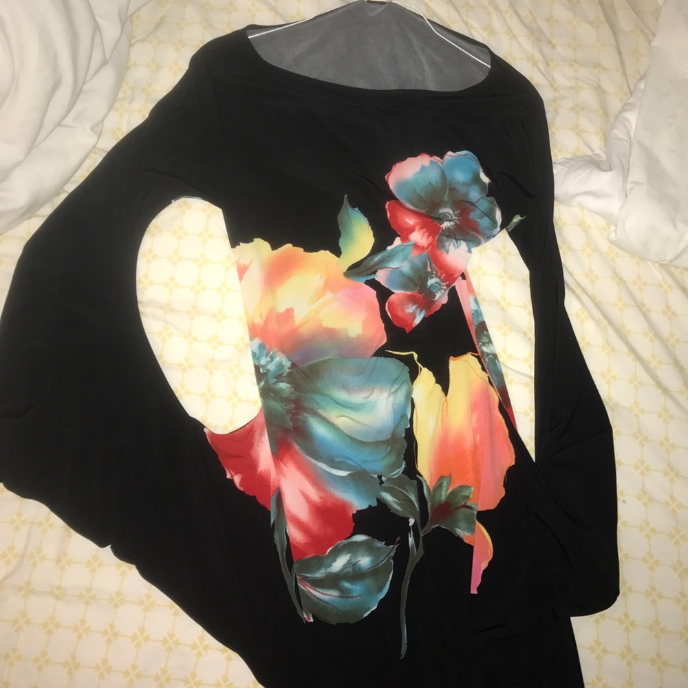 Beautiful unique bell sleeved attached dress