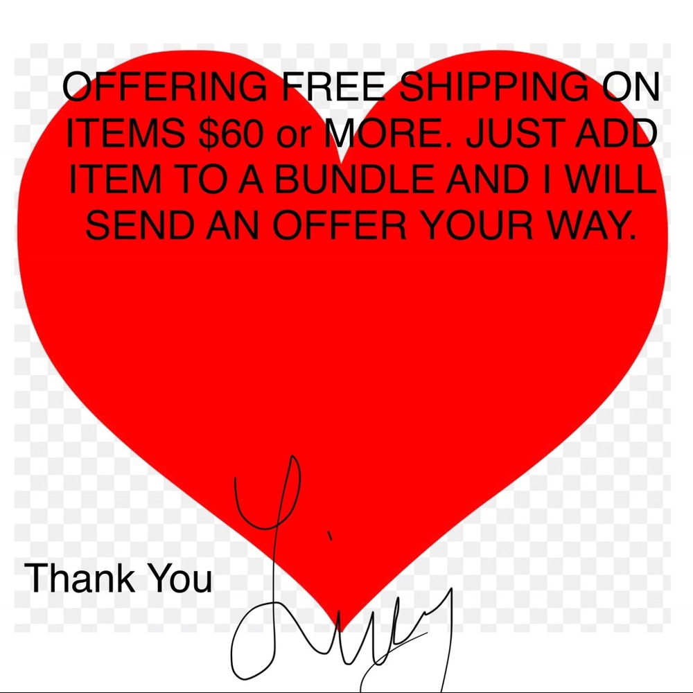 Free shipping on items $60 or more